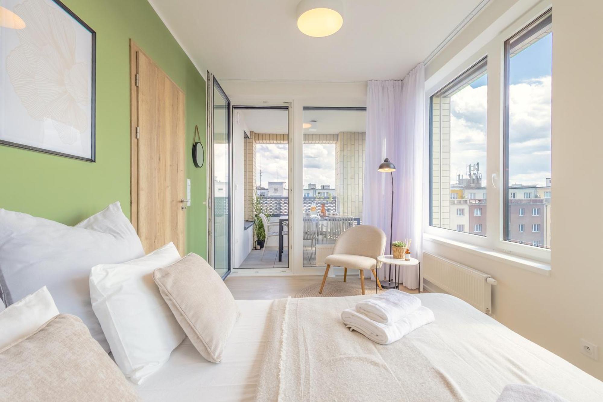 Bright 2Br - 7Th Floor, Balcony, Free Parking By Gravity Prague Apartment Ngoại thất bức ảnh